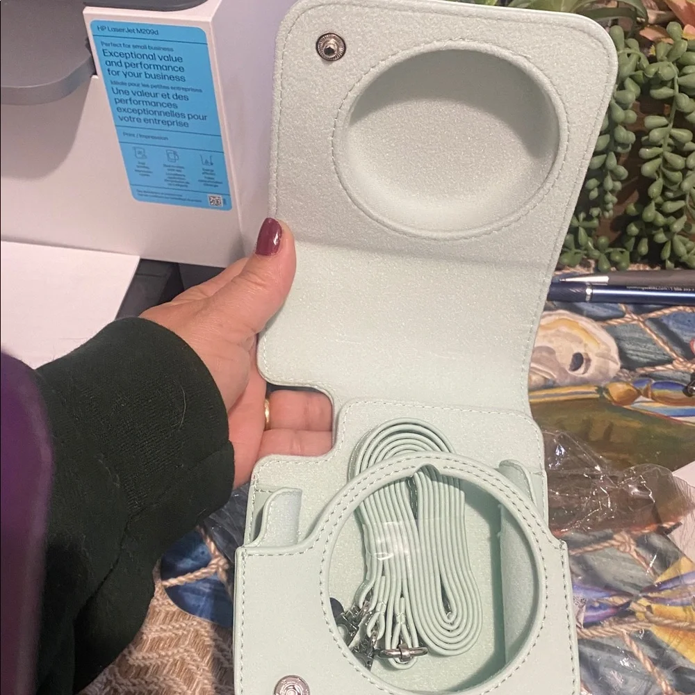 Mint Green INSTAX FUJI Camera Case NEW